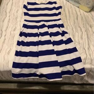 SMALL Soprano blue and white dress